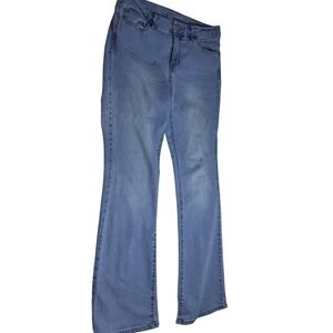 No Boundaries Womens Bootcut Jeans Medium Wash Blue Denim Recycled Blend